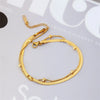 316L Stainless Steel 2 Layer Blade Circular Bead Anklet Ladies High Jewelry Beach - Image 3