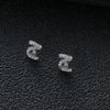 Arabic Love Letter Earrings for Women silver Plated Zircon Earrings Aesthetic Jewelry Gift Wife Lover Jewelry - Image 15
