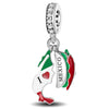 Lastfire Silver Alpaca Rainbow Global Travel Plan Charms Bracelet Bangle Making Gift Jewelry - Image 21