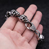 Gothic Vintage Men's Skull Bracelet 316L Stainless Steel Punk Hip Hop Skeleton Bracelets Amulet Jewelry Gifts - Image 6