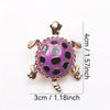 Cute Women Kids Turtle Transparent Rhinestone Brooches Pins Classic Shiny Boutique Decoration Animal Badges Corsage - Image 7