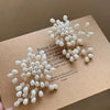 Vintage Imitation Pearls Flower Earrings for Women Handmade Beading Tassels Long Earring Bridal Wedding Party Jewelry - Image 2