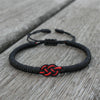 Woven Bracelet Vajra Knot Lucky Wristbands Adjustable Couple Bangles for Men Women Unisex Jewelry Gift - Image 3