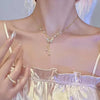 Imitation Pearl Tassel Flat Snake Bone Necklace For Women Personalized Daily Accessory Party Jewelry Birthday Gifts - Image 19