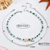 Bohemian Bead Necklace with Starfish and Turtle Charms - Image 2