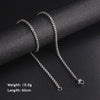 60cm Long Box Chain Necklace Men Stainless Steel Black Gold Color Link Chains Basic Punk Jewelry - Image 8
