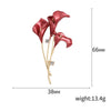 Resin Tulip Brooch for Women Unisex Rhinestone Flower Pin Pearl Plant Lapel Pin Banquet Party Backpack Gifts Jewelry Accessories - Image 9