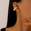 Non-Piercing C-Shaped Clip Earrings with Rounded Bead Accents - Image 13