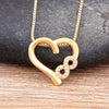 Love Heart Shape Spiral Design Pendant Necklace 3 Styles For Women Pave Shiny Crystal Zircon Copper Neck Jewelry Gifts - Image 6