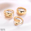 3Pcs/Set Gold Color Smooth Geometric Open Rings Set For Women Exaggerated Metal Irregular Thick Chunky Ring Jewelry Gift - Image 27