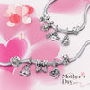 Silver Charm Bead Mother's Day Love Heart Family Charm Bead Pendant Fits Bracelet Womens Jewelry Gifts - Image 3