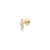 Silver Zircon Stud Earrings 1PC Eight pointed star Women Gold/Silver Heart Flat back piercing Jewelry Gift - Image 6
