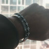 2Pcs Set Titanium Steel Zircon Bracelet For Women Men Shiny Bling Star Love Design Style Jewelry Party Gift - Image 2