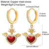 Chrismas Cute Heart Earrings for Women Gold Color Piercing Ear Rings Jewelry Excellent Quality - Image 6