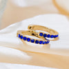 Stainless Steel Birthstone Earrings Minimalist Huggie Hoop Earrings for Women Tiny Round Circle Unisex - Image 30
