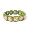 Colorful 15mm Crystal Elastic Bracelet Enamel Stretch Rhinestone Bangle Tile Bead Bracelet for Women Jewelry - Image 8