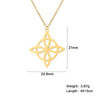 Double Amulet Protection Necklace Witch Knot Pentagram Tetragrammaton Stainless Steel Protection Jewerly - Image 12