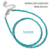 2mm Stone Bead Choker Necklace 40cm - Image 25