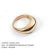 Simple Stainless Steel Rings for Women Arc Rings Jewellery Geometric Ring Size 5 6 7 8 - Image 7