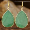 Stone Water Drop Dangle Earrings Bohemian Women's Delicate Banquet Party Holiday Handmade Jewelry - Image 8