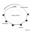 Oil Drip Red Black Purple Love Heart Charm Anklets For Women Stainless Steel Boho Jewelry - Image 7