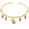Candy Color Charm Bracelet with Adjustable Open Bangle - Image 25