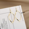 Spiral Women's Hook Earrings Hollow Twist Geometric Statement Long Hanging Earrings Wraped Oval Metal Pendants Earrings - Image 7