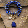 Amethyst Labradorite Zircon Pendant Necklaces Crystal Lariat Necklace Jewelry - Image 3