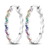 Silver Beetle Daisy Insect Flower Earrings Silver Hoop Earrings For Women Jewelry Party Gifts - Image 12