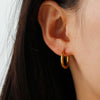 Stainless Steel Gold Color Drop Earrings Women Round Heart Flower Sun Totem Pendant Hoop Earrings Jewelry Gift - Image 6