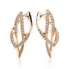 Full Zircon Personality English Lock Women Pendant Earrings Gold Color Sparkling Dangle Jewelry Wedding Matching - Image 6