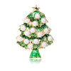 Christmas Sparkling Crystal Botanical Brooch Rhinestone Pearl Christmas Tree Pin Men and Women Accessories Holiday Gift - Image 8
