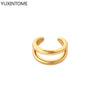 1PC Plated Gold Ear Cuff CZ Zircon For Women C Shape Men's Clip Earring Jewelry Clip On Ear - Image 9