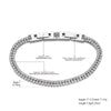 Shiny Cubic Zirconia 2/3 Row Chain Wrist Bracelet For Women Stainless Steel Wedding Jewelry - Image 2