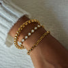 Classic Gold Color Plated Spiral Multi-Layer Surround Telephone Line Open Bracelet Stainless Steel Jewelry - Image 1
