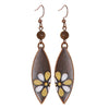 Retro Flower Hollow Round Earring for Women Geometric Gold Color Waterdrop Pendant Jewelry Ethnic Antique Jewelry - Image 5