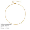 Box Chain Necklace Smooth Stainless Steel Choker Necklace Friendship 2MM Gold Color Women Gift Jewelry - Image 21