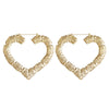 Ethnic Style Geometric Hoop Earrings Gold Silver Color Alloy Tone Bamboo Punk Women Big Hollow Creole Women - Image 14
