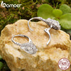 Pear-Cut Hoop Earrings Silver Lab Earrings Women Twinkling Engagement Gift - Image 6