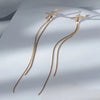1Pair Silver Needle Acrylic Square Earrings Line Tassel Chain Drop Earring Women's Ear Line Straight Jewelry Gifts - Image 11