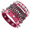 3PCS/Set Black Goth Emo Boho Bracelets For Men Women Punk Gothic Spike Rivets PU Leather Bracelet Bangles Party Jewelry Gift - Image 12