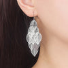 Zircon Water Drop Earrings For Women Silver Color Long Dangle Hanging Earring Female Wedding Ear Jewelry Gift - Image 17