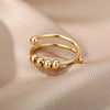 Chain Hollow Out Rings For Women Gold Color Stainless Steel Zircon Cross Open Ring Wedding Aesthetic Jewerly Gift - Image 9