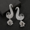 Retro Ethnic Silver Color Turkish Jhumka Earrings For Women Pearl Tassel Classic Carved Indian Earrings Jewelry - Image 24