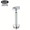 1Pcs Titanium Piercing CZ Gem Internally Threaded Labret Monroe Lip Ring Tragus Nail Helix Earring Stud 16G Body Jewelry - Image 9
