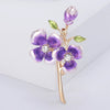 Enamel Hydrangea Brooches for Women Unisex Pearl Flower Pin Plant Lapel Pins Office Party Friend Gifts Jewelry Accessories - Image 21