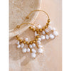 Baroque Simulated Pearls Drop Handmade Earrings for Women Stainless Steel Charm Chic Elegance Handmade Jewelry - Image 4