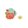 Cartoon Flower Enamel Pin Lapel Brooch Rose Star Flare Violet Peach Blossom Peony Lotus Rose Osmanthus Badge Jewelry Friend Gift - Image 28