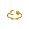 Seashell and Starfish Open Ring in 316L Stainless Steel Adjustable - Image 9