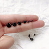 Silver Jewelry Women Cute Tiny Clear Crystal CZ Stud Earrings Gift for Girls Lady - Image 5